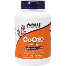 Натуральная добавка Now CoQ-10 60 mg 180 вегакапсул