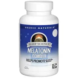 Комплекс для сну Source Naturals Sleep Science Melatonin Complex™ 3 мг 100 апельсинових пастилок