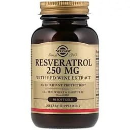 Ресвератрол Solgar Resveratrol 250 мг 30 капсул
