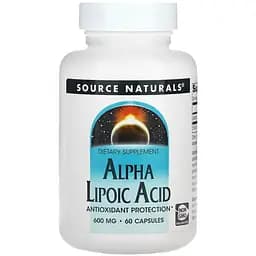 Альфа-ліпоєва кислота Source Naturals Alpha Lipoic Acid 600 мг 60 капсул