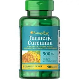 Натуральна добавка Puritan's Pride Turmeric Curcumin 500 mg 90 капсул