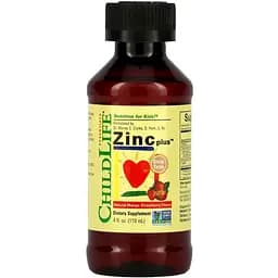 Цинк для дітей ChildLife Zinc Plus смак манго та полуниці 118 мл (CDL10350)