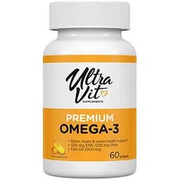 Омега-3 VPLab UltraVit Premium 60 м'яких капсул