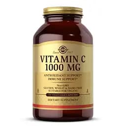 Вітаміни та мінерали Solgar Vitamin C 1000 mg, 250 вегакапсул - мініатюра 1