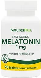 Натуральная добавка Natures Plus Fast Acting Melatonin 1 mg, 90 таблеток