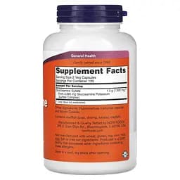 Препарат для суглобів і зв'язок NOW Glucosamine Sulfate 750 mg, 240 капсул - мініатюра 2