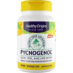Натуральна добавка Healthy Origins Pycnogenol 100 mg 30 вегакапсул