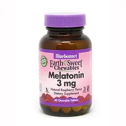 Натуральна добавка Bluebonnet Nutrition Earth Sweet Chewables Melatonin 3 mg, 60 жувальних таблеток - мініатюра 1