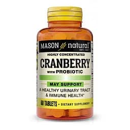 Натуральна добавка Mason Natural Cranberry with Probiotic Highly Concentrated, 60 таблеток