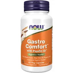Добавка Now Foods Gastro Comfort With Pepzin Gi для здоров’я травної системи 60 капсул