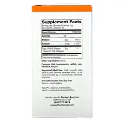 Препарат для суглобів і зв'язок Doctor's Best Fish Collagen with Naticol, 30 пакетиків - мініатюра 2