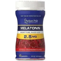 Мелатонин Puritan's Pride Melatonin Gummy 2.5 мг 60 жевательных конфет