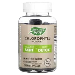 Хлорофіл Nature's Way Chlorophyll Gummies смак фруктів 100 мг 60 жувальних цукерок