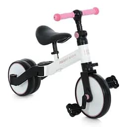 Дитячий велосипед-біговел MBB 1008 white pink 10 дюймів