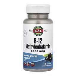 B-12 Methylcobalamin 5000mcg - 60 lozenges - мініатюра 1