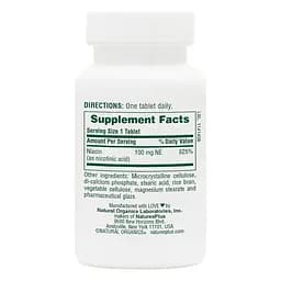 Вітаміни та мінерали Natures Plus Niacin 100 mg, 90 таблеток - мініатюра 2