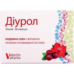 Добавка для профілактики та лікування захворювань сечостатевої системи Valartin Pharma Діурол капсули 30 шт. (5394012)