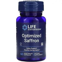Экстракт шафрана Life Extension Optimized Saffron, 60 вегакапсул для поддержки настроения и аппетита