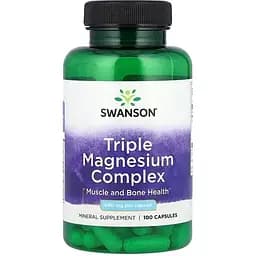 Магній Swanson Triple Magnesium complex 100 caps (1086-100-64-0992292-20)