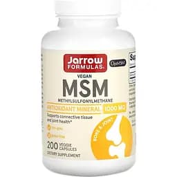 Метилсульфонілметан Jarrow Formulas MSM 1000 мг 120 таблеток