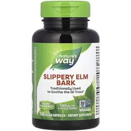 Натуральна добавка Nature's Way Slippery Elm Bark, 100 капсул