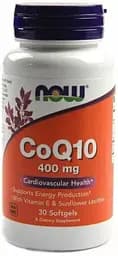 Натуральна добавка NOW CoQ-10 400 mg, 30 капсул