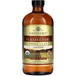 Лляна олія Solgar Earth Source Organic Flaxseed Oil органічна 473 мл