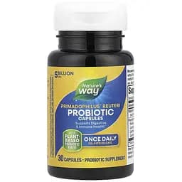 Комплекс пробіотиків Nature's Way Primadophilus Reuteri Probiotic 30 веганських капсул - мініатюра 1