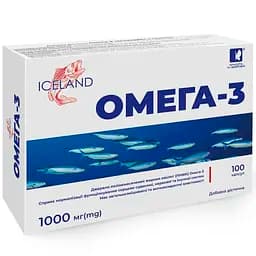 Омега-3 Красота и Здоровье Исландия капсулы 1000 мг 100 шт.
