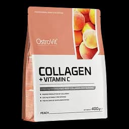 Для суглобів та зв'язок OstroVit Collagen + Vitamin C Peach 400 г