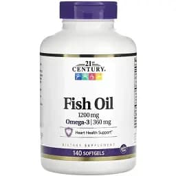 Омега-3 21st Century Fish Oil 1200 mg 140 softgels - мініатюра 1