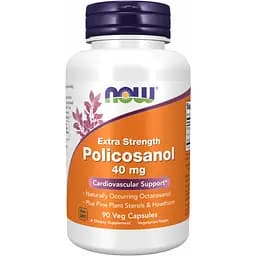 Полікозанол Now Foods Policosanol Plus 40 мг 90 капсул