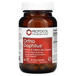 Пробіотики дофілус Protocol for Life Balance Ortho Dophilus 60 рослинних капсул
