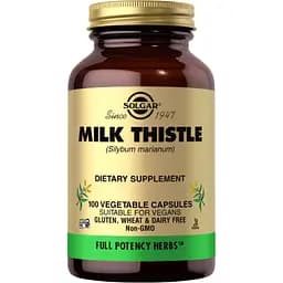 Розторопша плямиста Solgar FP Milk Thistle 100 вегетаріанських капсул (2022-10-2995)