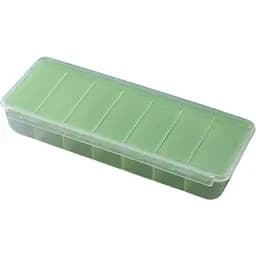 Органайзер для таблеток МВМ My Home на 7 відділень 158х62х27 мм прозоро-зелений (PC-23T/GREEN)