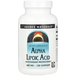 Альфа-ліпоєва кислота Source Naturals Alpha Lipoic Acid 600 мг 120 капсул