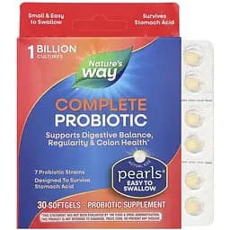 Комплекс пробіотиків Nature's Way Pearls Complete Probiotic 30 м'яких капсул - мініатюра 1