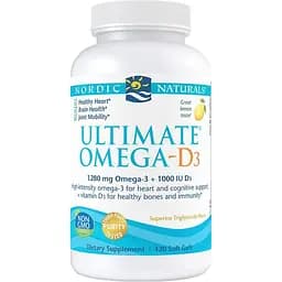 Риб'ячий жир Nordic Naturals Ultimate Omega-D3 120 капсул