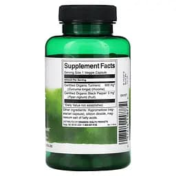 Натуральна добавка Swanson Full Spectrum Turmeric & Black Pepper 90 вегетаріанських капсул - мініатюра 2
