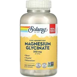Гліцинат магнію Solaray Magnesium Glycinate 350 мг 240 вегетаріанських капсул