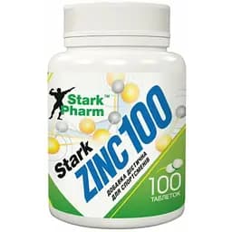 Цинк Stark Pharm Stark Zinc 100mg 100tabs (1086-100-38-0362989-20)