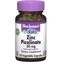 Цинк пиколинат Bluebonnet Nutrition 50 мг 50 вегетарианских капсул