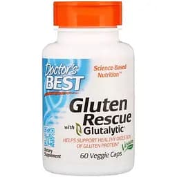 Ферменты для переваривания глютена Doctor's Best Gluten Rescue 60 капсул