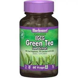 Екстракт листя зеленого чаю Bluebonnet Nutrition EGCG 60 гелевих капсул