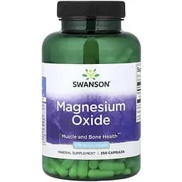 Мінеральна добавка Swanson Magnesium Oxide 200 мг 250 капсул