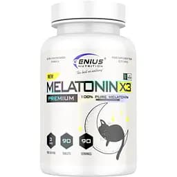 Мелатонін Genius Nutrition Melatonin-X3 90 таблеток