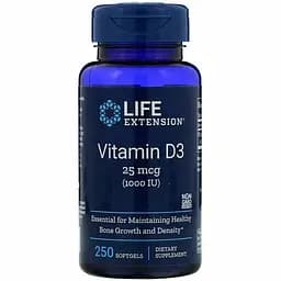 Витамин D-3 1000 МЕ Life Extension 250 капсул