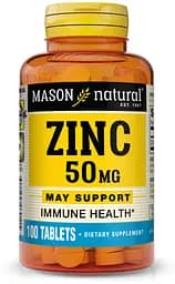 Вітаміни та мінерали Mason Natural Zinc 50 mg, 100 таблеток