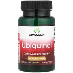 Натуральна добавка Swanson Ubiquinol 50 мг 60 капсул