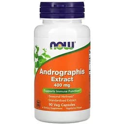 Натуральна добавка Now Andrographis 400 mg 90 вегакапсул